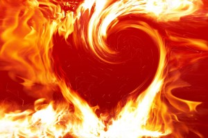 Coeur en feu